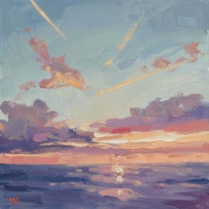Last Light I (Original) by Matthew Cordwell, oil on panel, thumbnail image