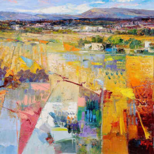 Vibrant Horizon by Mario Malfer, oil on canvas, thumbnail image