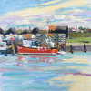 Awaiting the Tide, Walberswick by John Lawrence, original painting