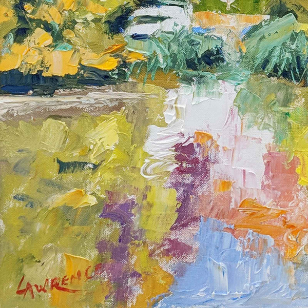Buriton Pond Bathed In Sunlight by John Lawrence, original painting