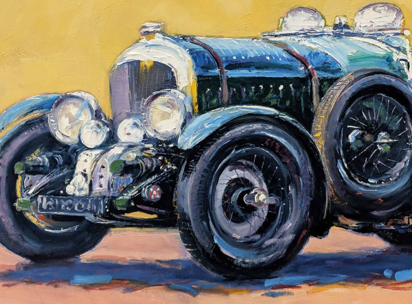 Supercharged Blower Bentley by John Lawrence, original painting