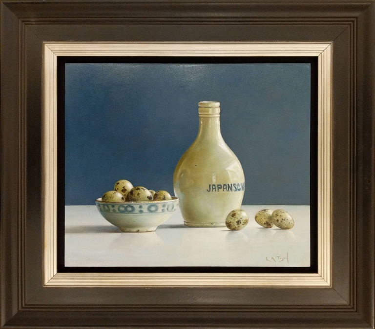 Soya Jug and Quails Eggs by Lion Feijen