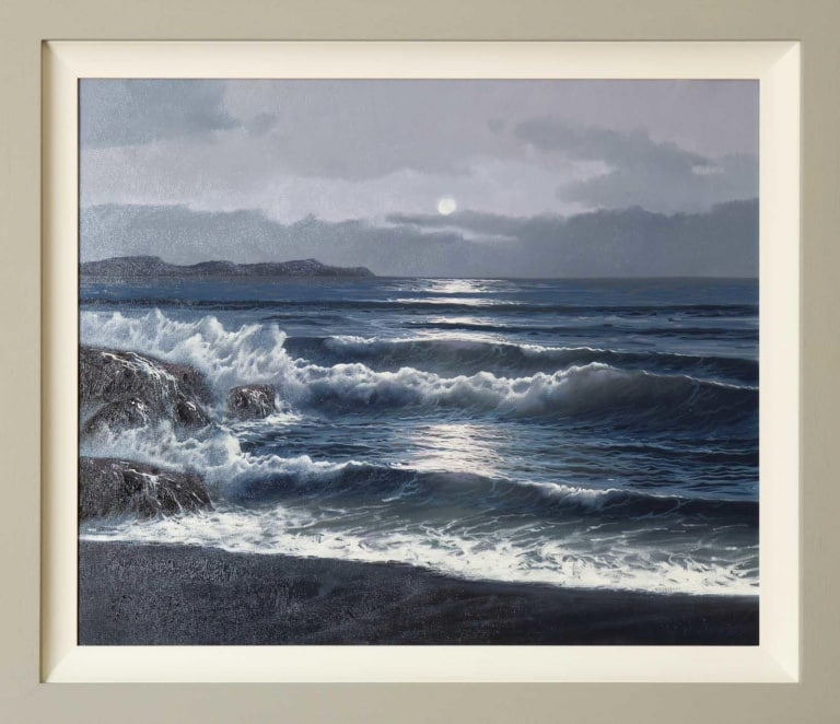 Moonlit Surf by Joan Puerto