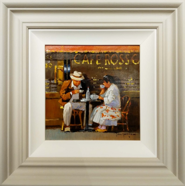 Breakfast At Cafe Rosso by John Haskins