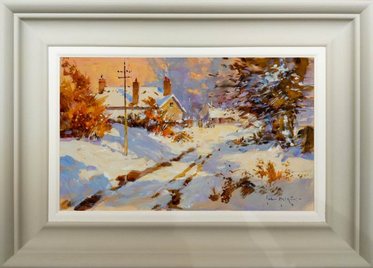 Snow On The Lane by John Haskins