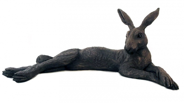 Large Reclining Hare