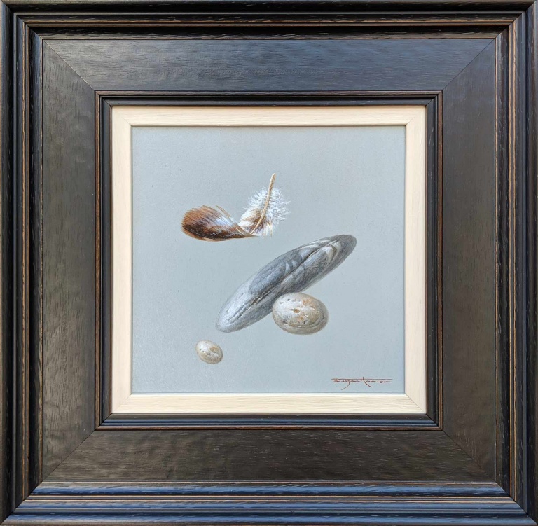 Three Pebbles And A Feather by Bryan Hanlon