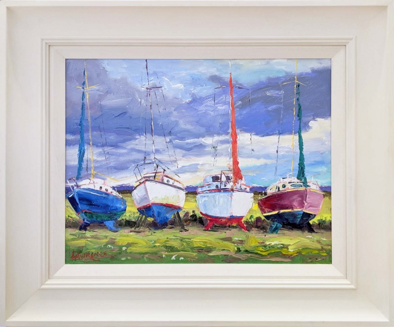 At the Back of the Boatyard by John Lawrence