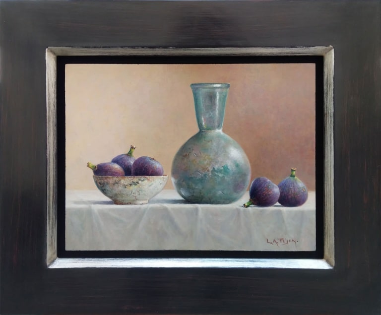 Roman Bottle With Figs by Lion Feijen