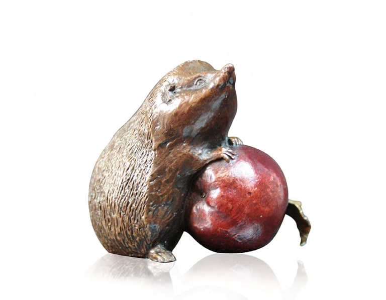 Hedgehog With Apple by Michael Simpson