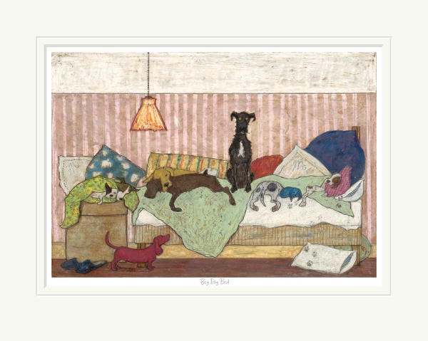 Big Dog Bed by Sam Toft, limited edition print
