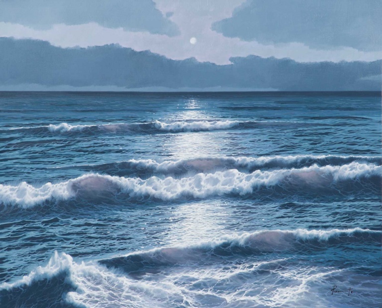 Moonlit Waves by Joan Puerto