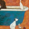 Big Dog Bath by Sam Toft, limited edition print, detail