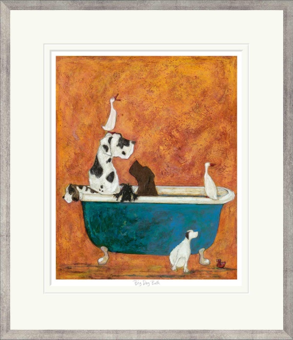 Big Dog Bath by Sam Toft, limited edition print