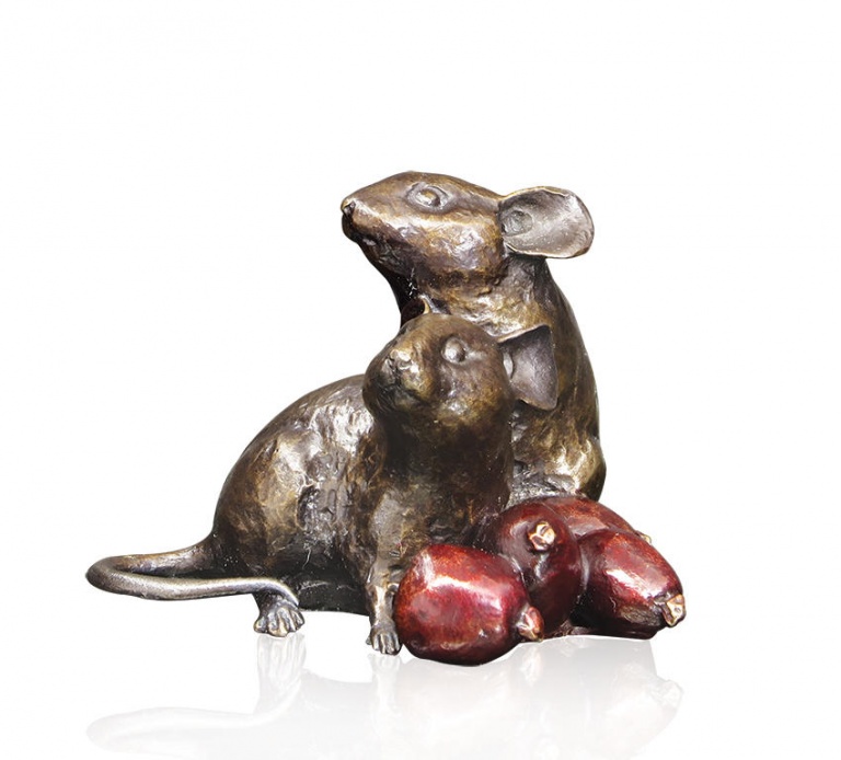 Mice with Rosehips (953) by Michael Simpson