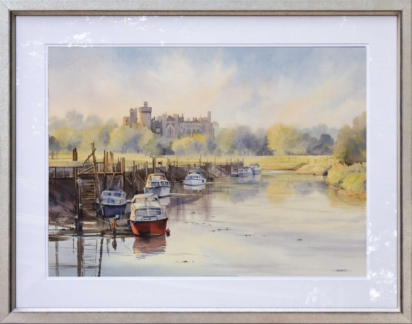 arundel castle and boats