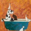 Big Dog Bath by Sam Toft, limited edition print