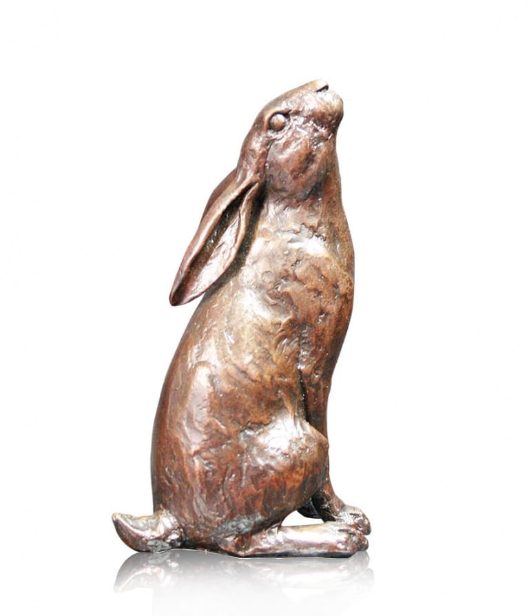 Medium Hare Moon Gazing by Michael Simpson