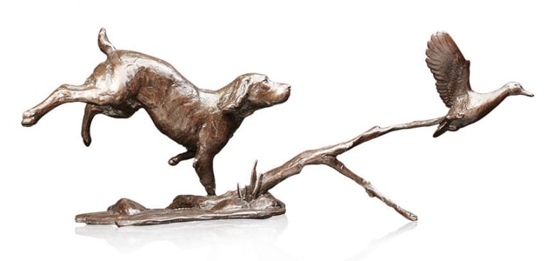 Cocker Spaniel with Duck by Michael Simpson