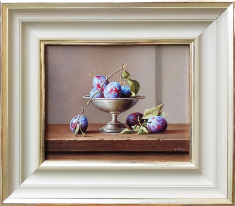 Purple Pershore Plums by Zoltan Preiner