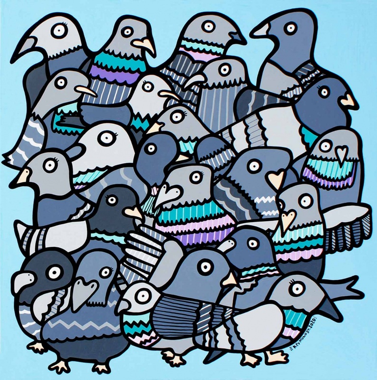 Feeding the Pigeons