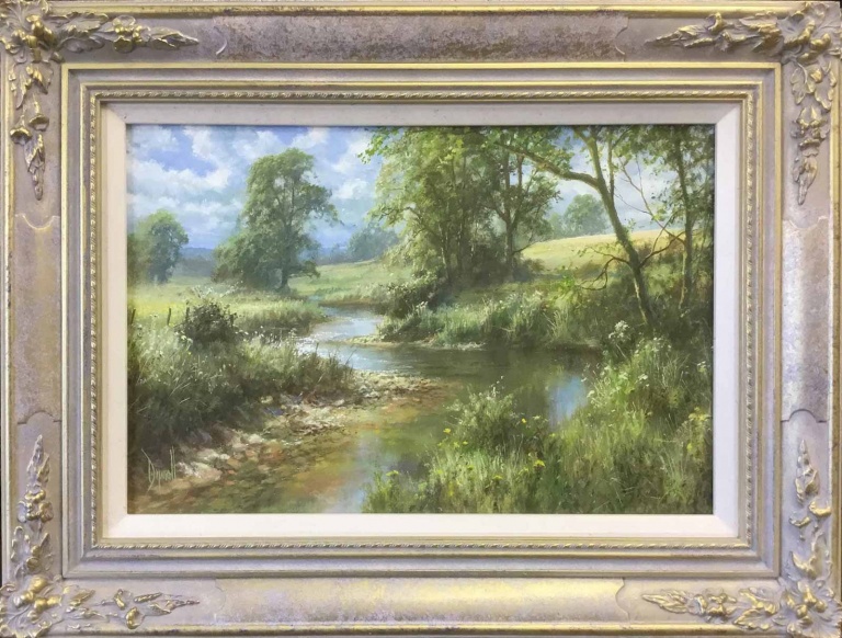 The Stream in Summer by David Dipnall