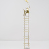 signed limited edition bronze sculpture by artist Anna Andreadi of a couple climbing a ladder