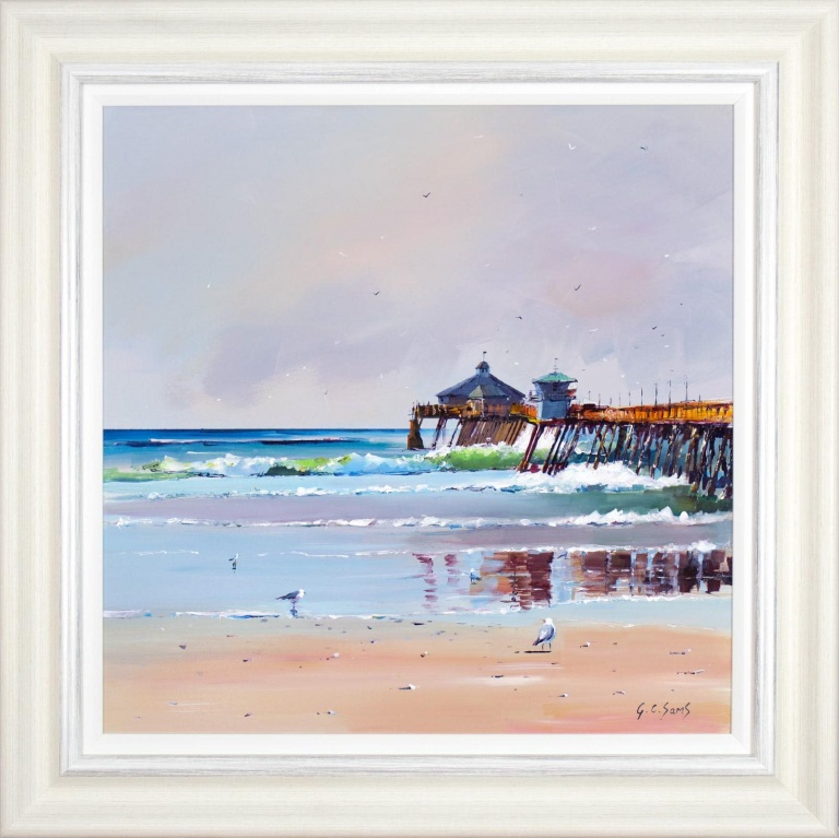 Coastal Vista To The Pier by Gary Sams