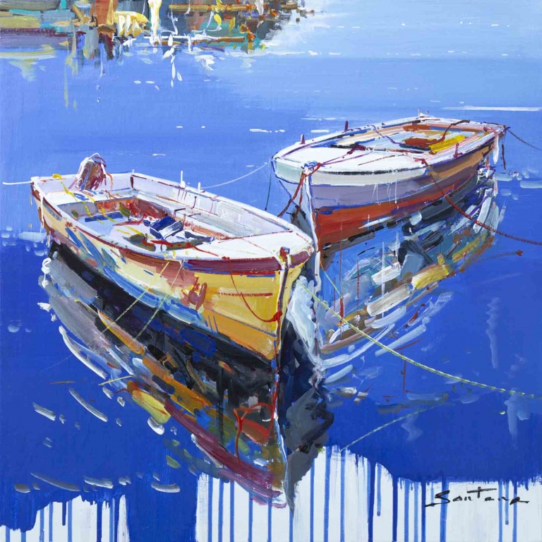 Yellow & Red Boats by Francisco Santana