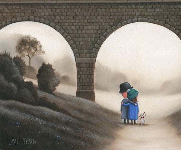 Love Train by Michael Abrams, limited edition print, detail