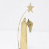 Limited Edition hand made bronze sculpture featuring a guardian angel with a shooting star behind by Anna Andreadi