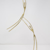 hand signed limited edition bronze sculpture by artist Anna Andreadi with a figure being lifted up by another in an acrobatic pose
