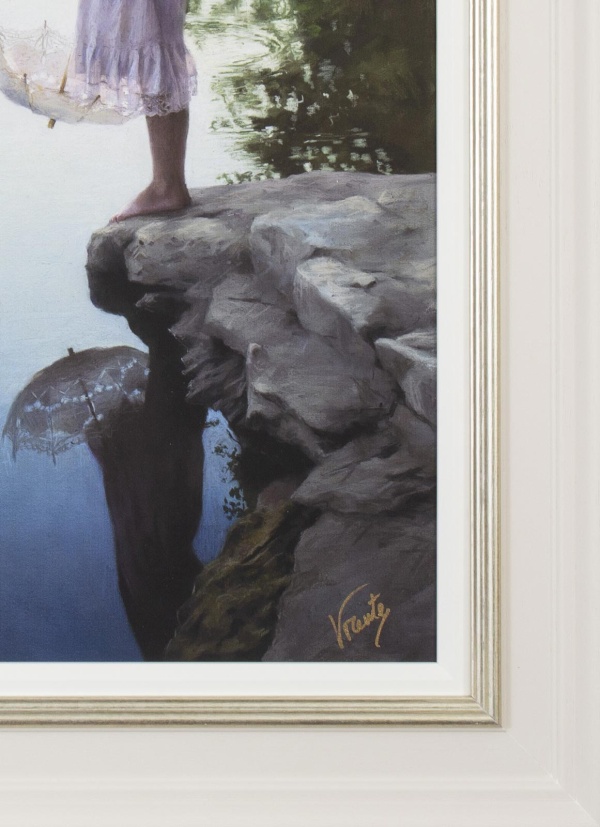 Tranquility by Vicente Romero, limited edition print, detail