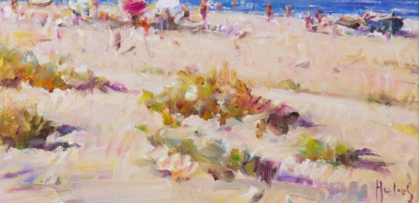 The Start Of Summer by Helios Gisbert, original painting, detail