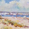 The Start Of Summer by Helios Gisbert, original painting, detail