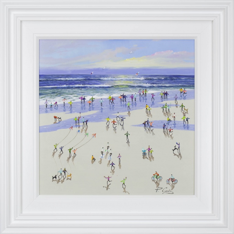Yoga On The Beach by Paola Cassais