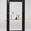 Limited Edition hand made bronze sculpture featuring a couple dancing on the horizon with a tree next to them under the moonlight by Anna Andreadi