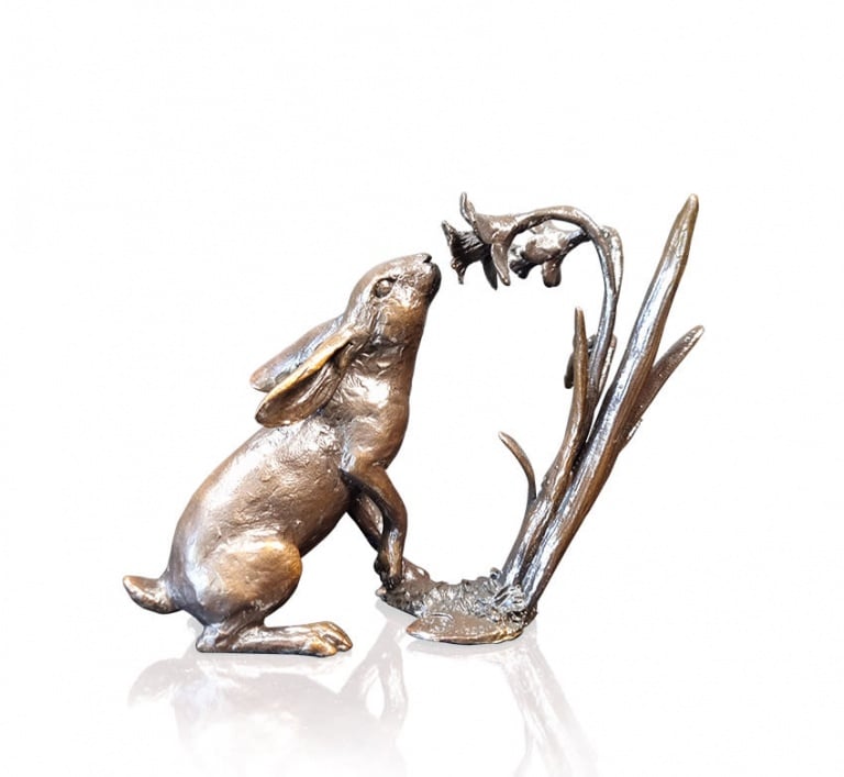 Hare with Daffodils by Michael Simpson