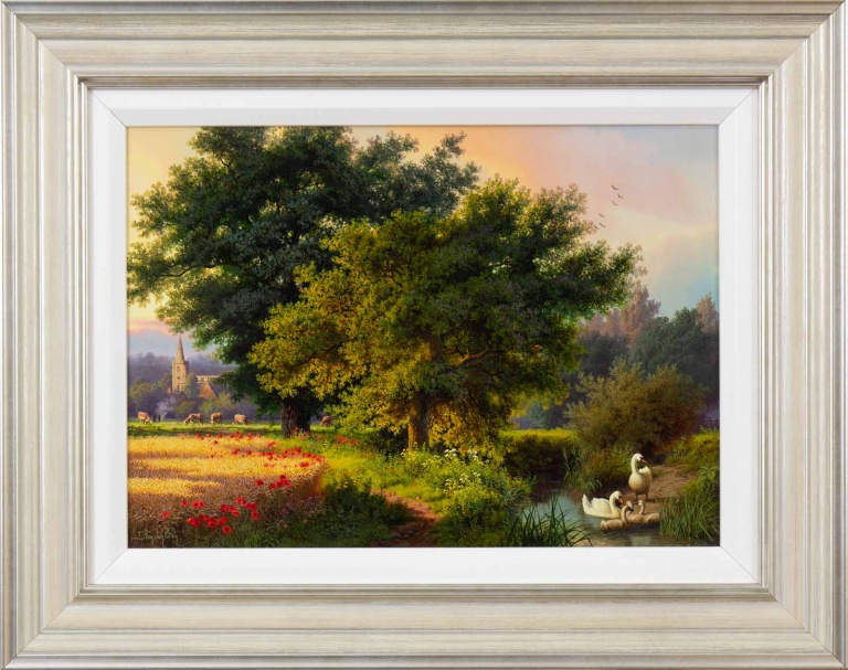 Newnham Fields in August by Daniel Van der Putten