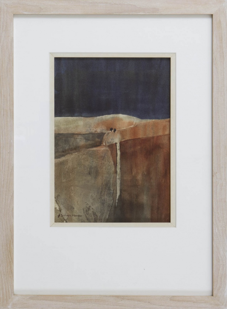 Landscape With Two Trees by Michael Morgan