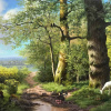 Country Lane to Lower Shuckborough by Daniel Van der Putten, original painting