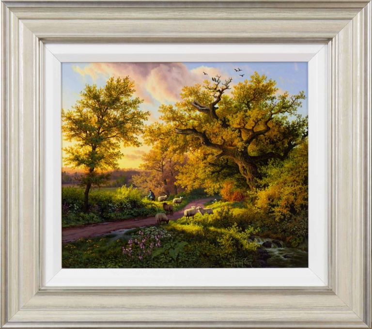 Sun Setting on the Old Oak Tree by Daniel Van der Putten