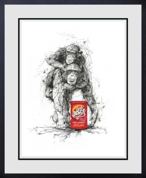 Chimps and Gravy by Scott Tetlow, limited edition print