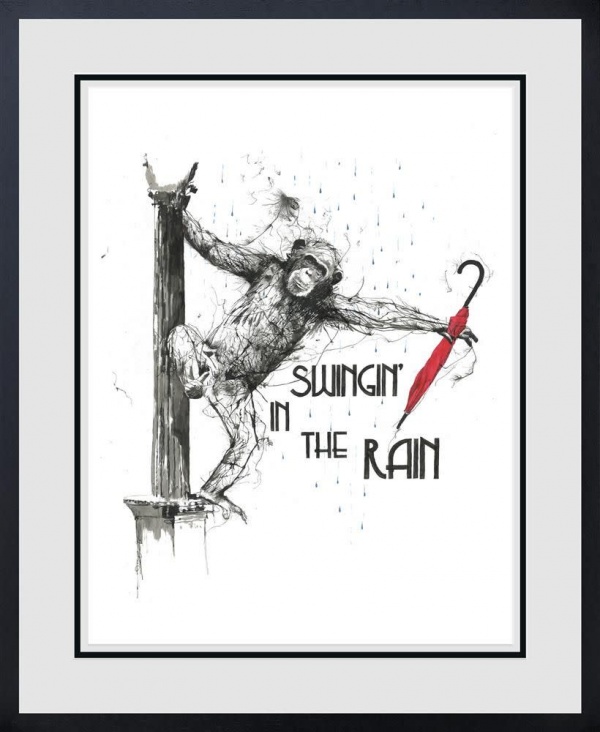 Swinging In The Rain by Scott Tetlow, limited edition print