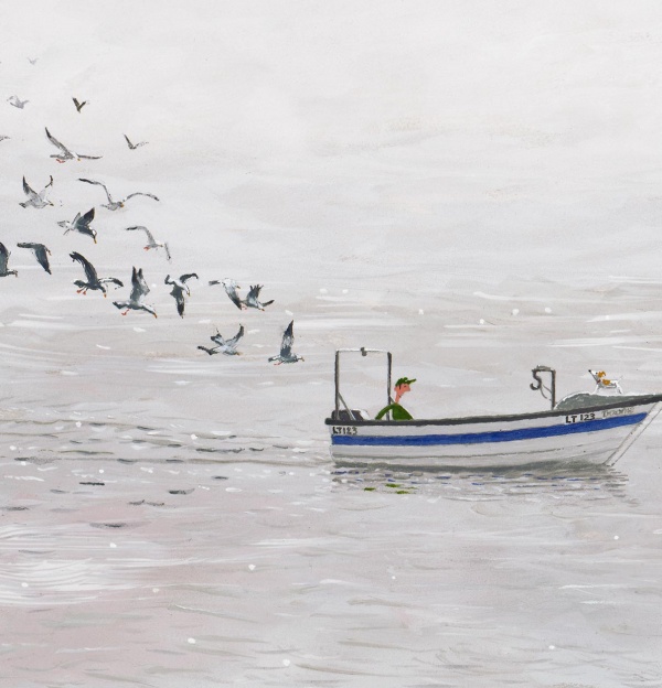 The Gulls by Chris Ross Williamson, limited edition print, detail