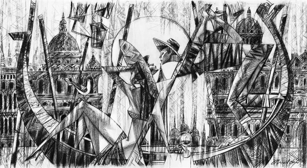 Love in Venice Sketch by Andrei Protsouk, limited edition print