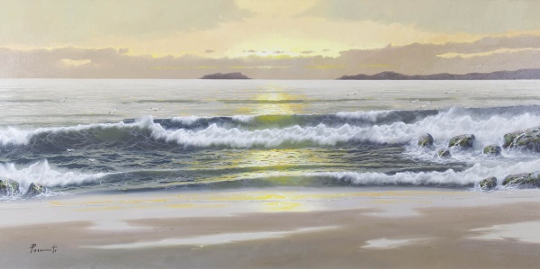 Pastel Sunrise by Antonio Garcia Soler (Joan Puerto), original painting