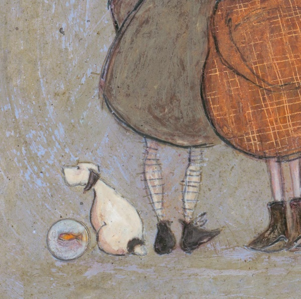 Secret Smooch by Sam Toft, limited edition print, detail