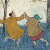 Barefoot in the Bluebells by Sam Toft, limited edition print, detail