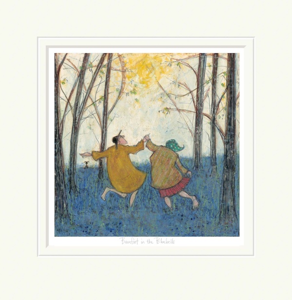 Barefoot in the Bluebells by Sam Toft, limited edition print